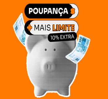 Tela do app Inter com a opção de converter poupança em limite do cartão